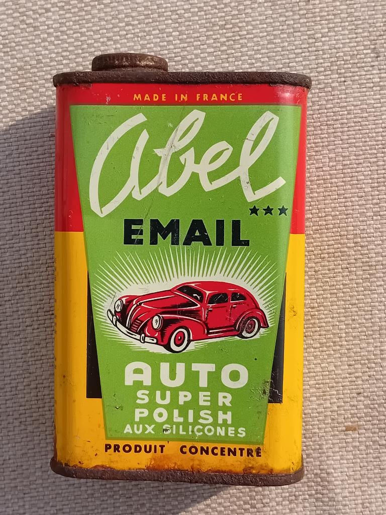 Decoratief blik Abel Email Auto Super Polish, Ophalen of Verzenden, Zo goed als nieuw
