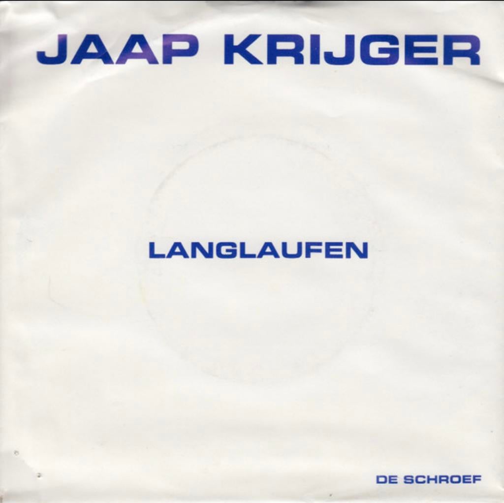 Gezocht: Jaap Krijger – Langlaufen single vinyl | De Schroef, 7 inch, Single, Ophalen of Verzenden, Zo goed als nieuw
