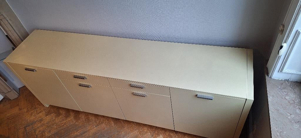 Buffet Design jaune pâle, Huis en Inrichting, Kasten | Buffetkasten, Ophalen, Gebruikt, Met deur(en), 150 tot 200 cm