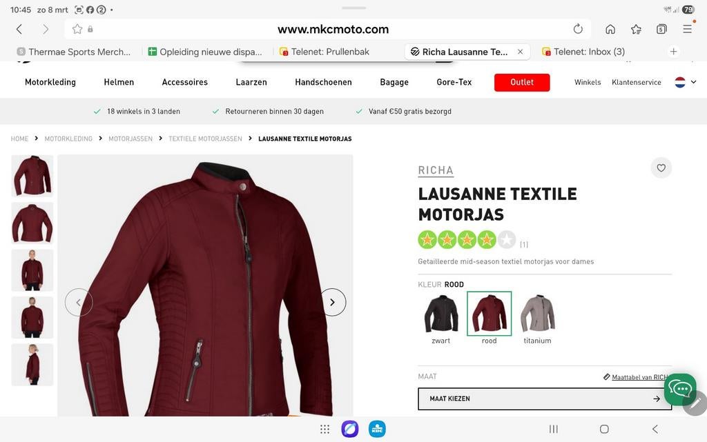 Dames motorjas  Richa splinternieuw, Motoren, Kleding | Motorkleding, Ophalen, Jas | textiel, Nieuw zonder kaartje, Richa