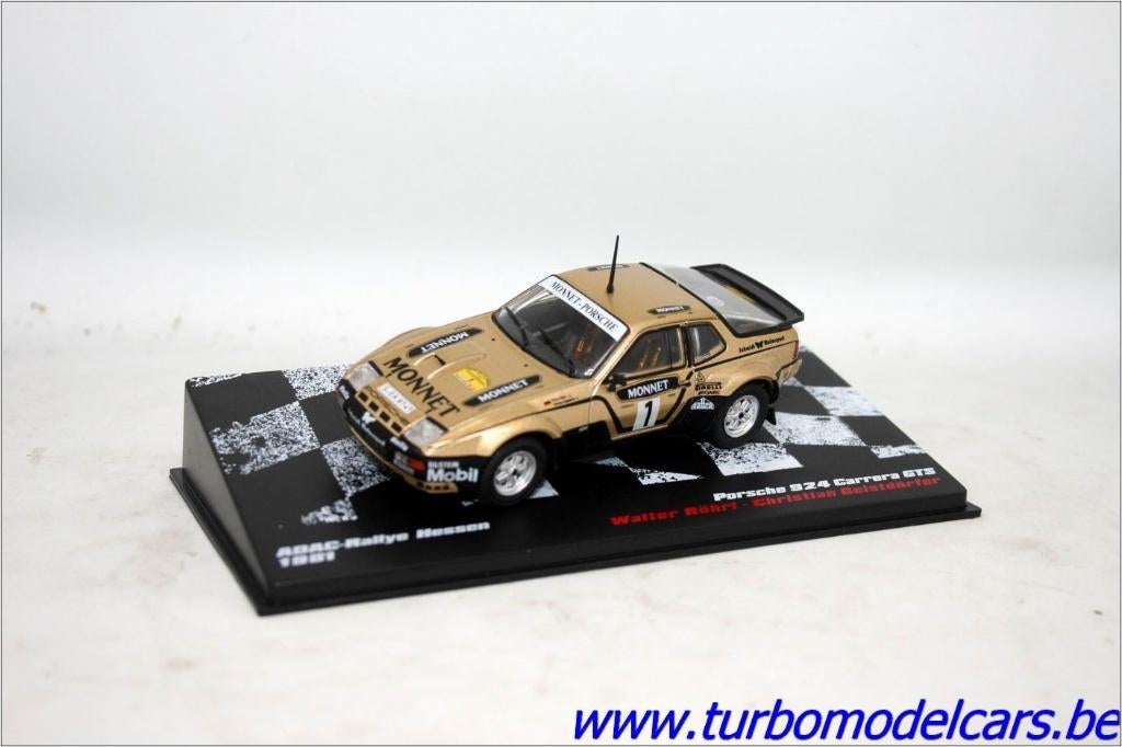 Porsche 924 Carrera GTS Rally 1/43 Altaya, Ophalen of Verzenden, Nieuw, Auto, Overige merken