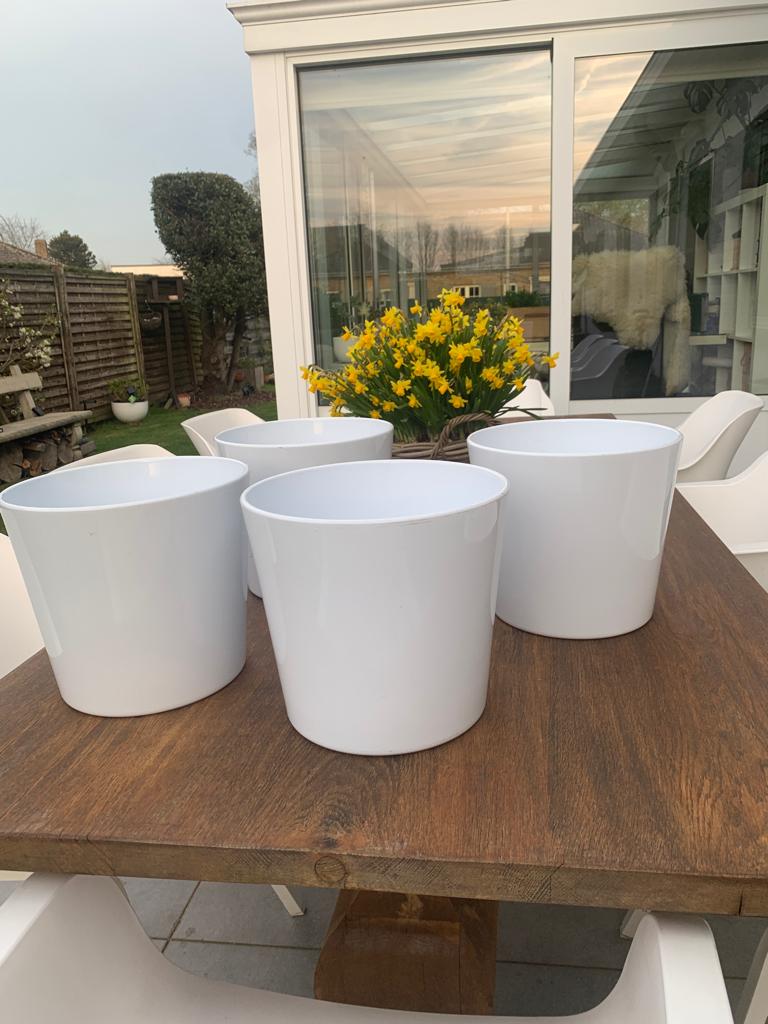 grote bloempotten, Tuin en Terras, Rond, Zo goed als nieuw, Minder dan 40 cm, Aardewerk