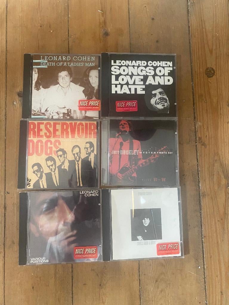 Lot CD's Leonard Cohen, Jeff Buckley Reservoir Dogs OST, Ophalen of Verzenden, Zo goed als nieuw, Alternative