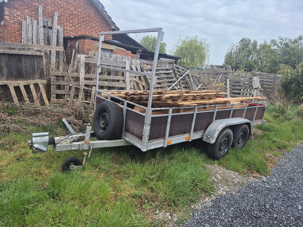 Dubbelas aanhangwagen VEPA 2000kg, Autos : Divers, Remorques, Utilisé, Enlèvement