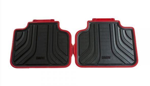 Winter Automatten set 2-delig achterzijde rood / zwart BMW 2, Auto-onderdelen, Interieur en Bekleding, Nieuw, Ophalen of Verzenden