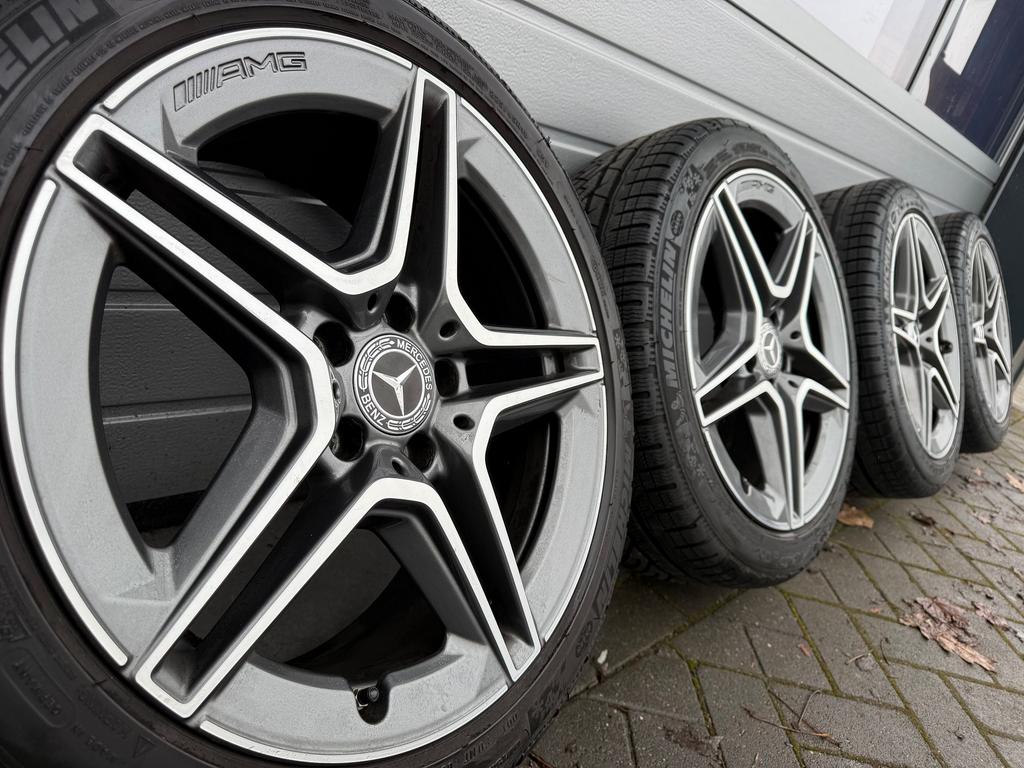 Orig. 18” Mercedes C klasse W206 AMG W205 W212 velgen banden, 18 inch, Gebruikt, -, -