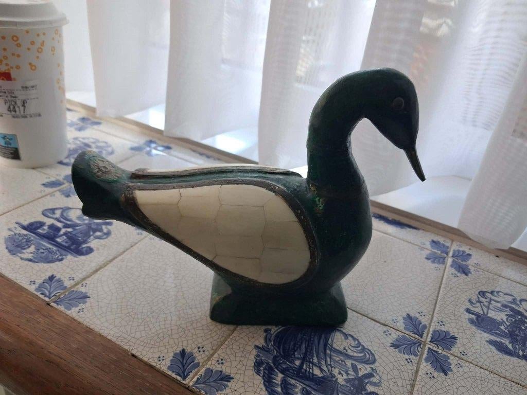 eend groen - bieden, Antiek en Kunst, Ophalen