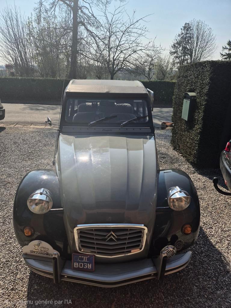 2CV Charleston de 1987 contrôle technique 05 2027, Autos, Argent ou Gris, Achat, 600 cm³, 2CV