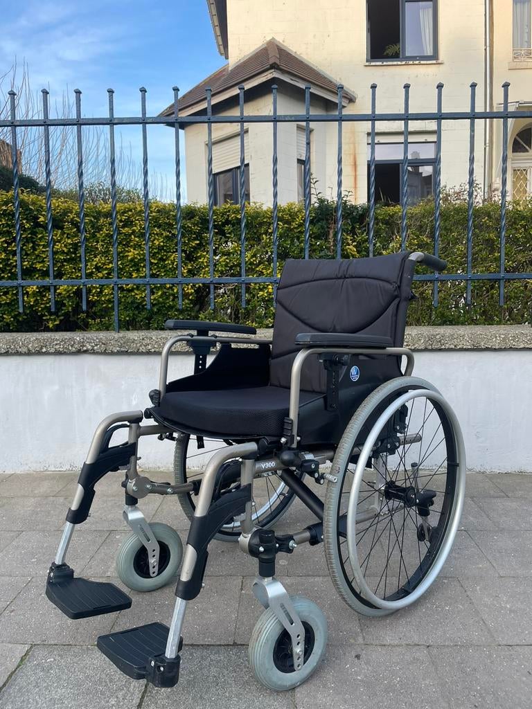 Vermeiren V 300 opvouwbare rolstoel nieuwstaat, Diversen, Ophalen of Verzenden, Inklapbaar, Zo goed als nieuw, Handbewogen rolstoel