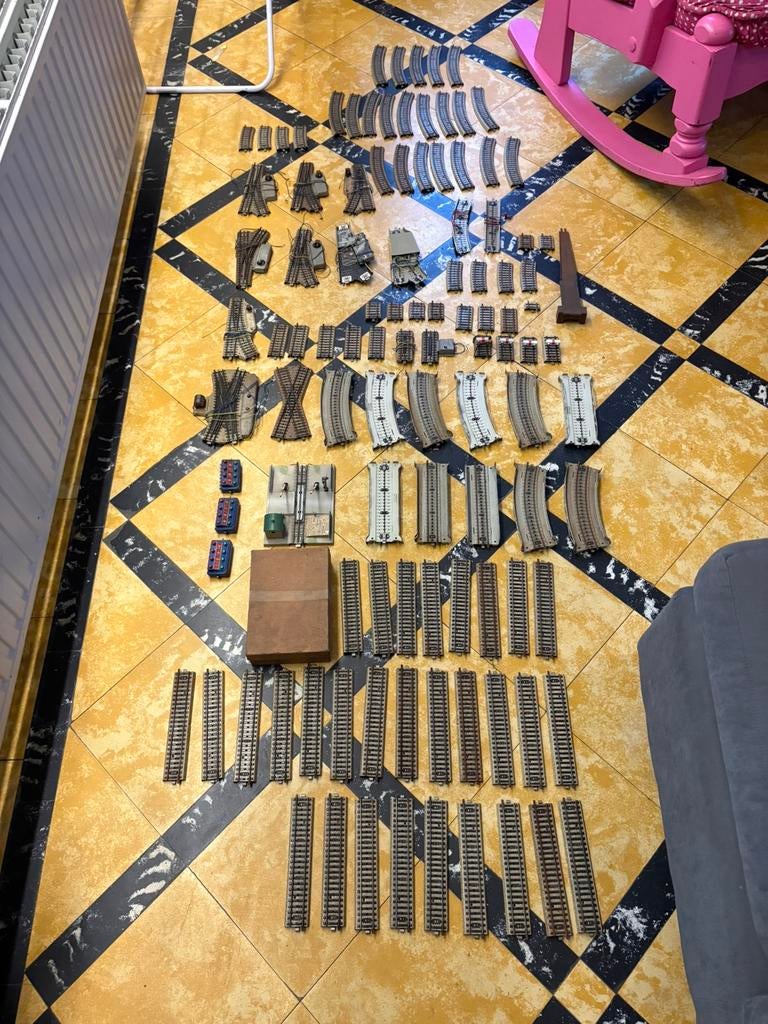 Marklin sporen, wissels, overweg, stops, bruggen…, Ophalen, Gebruikt