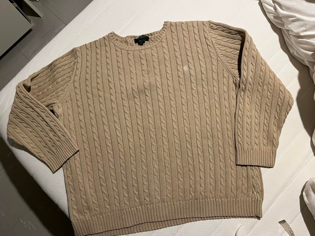 Pull en coton Ralph Lauren, Vêtements | Femmes, Pulls & Gilets, Enlèvement ou Envoi, Porté, Taille 46/48 (XL) ou plus grande, Beige