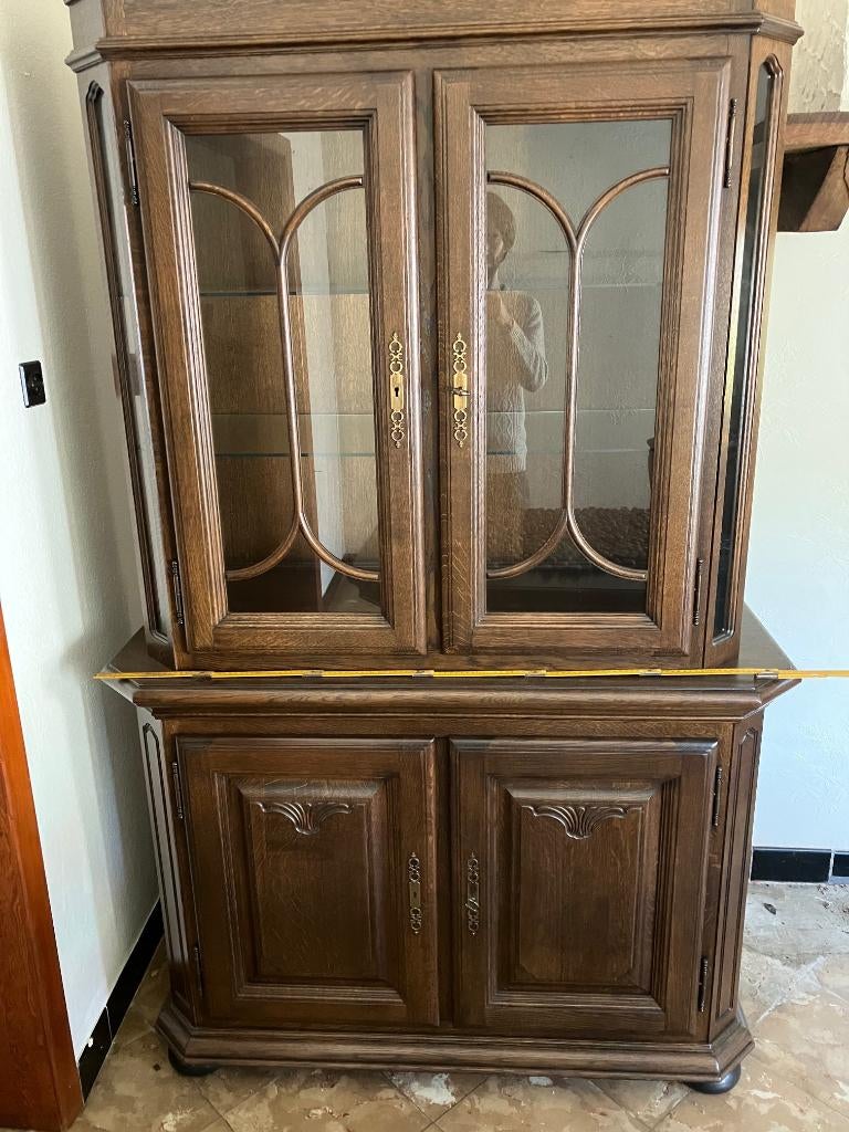 Retro gratis vol houten buffetkast in kersenhout, Huis en Inrichting, Kersenhout, 100 tot 150 cm, 200 cm of meer, 50 tot 75 cm