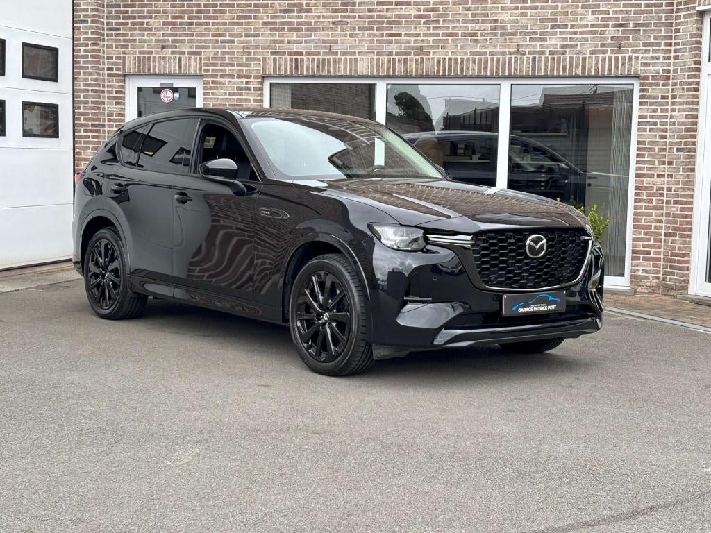 Mazda CX-60 2.5 PHEV AWD Homura / Trekhaak / BTW AFTRB, 4 cilinders, 2500 kg, Zwart, Leder