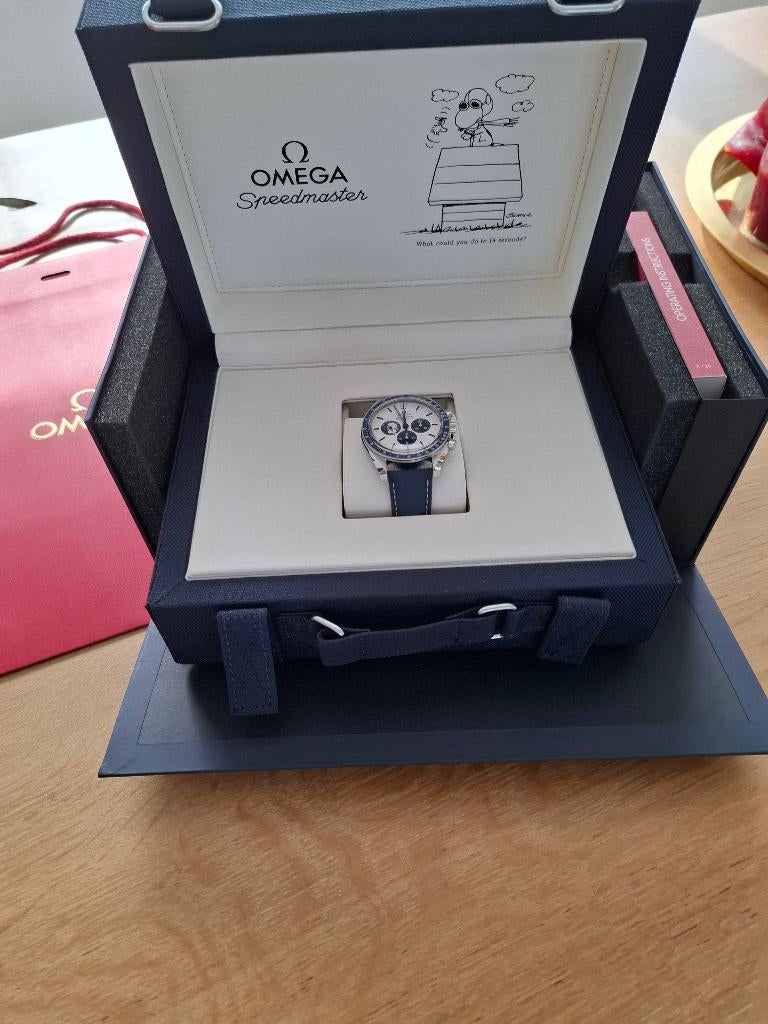 Omega Silver Snoopy, Handtassen en Accessoires, Horloges | Heren, Ophalen, Staal, Polshorloge, Nieuw