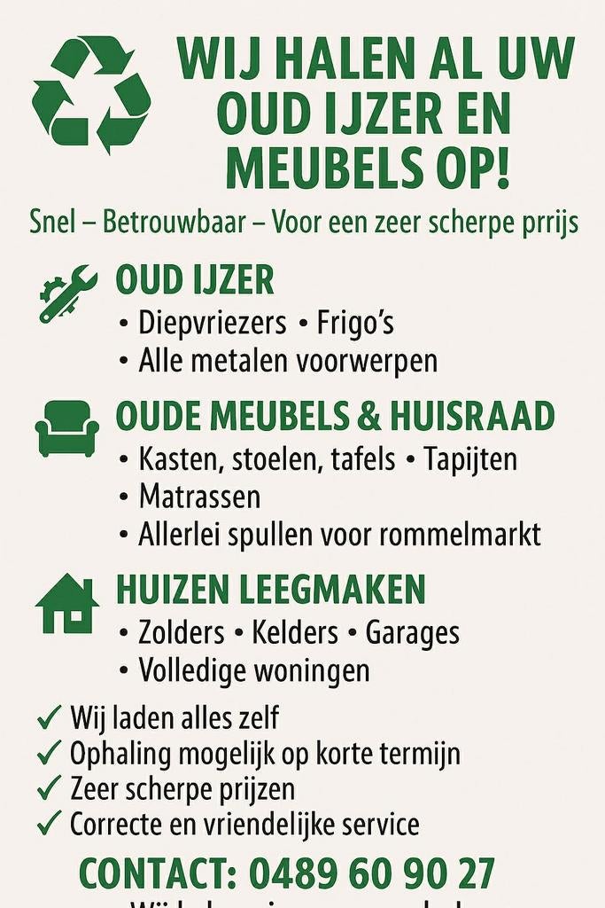 Leeghalen van huizen en garages