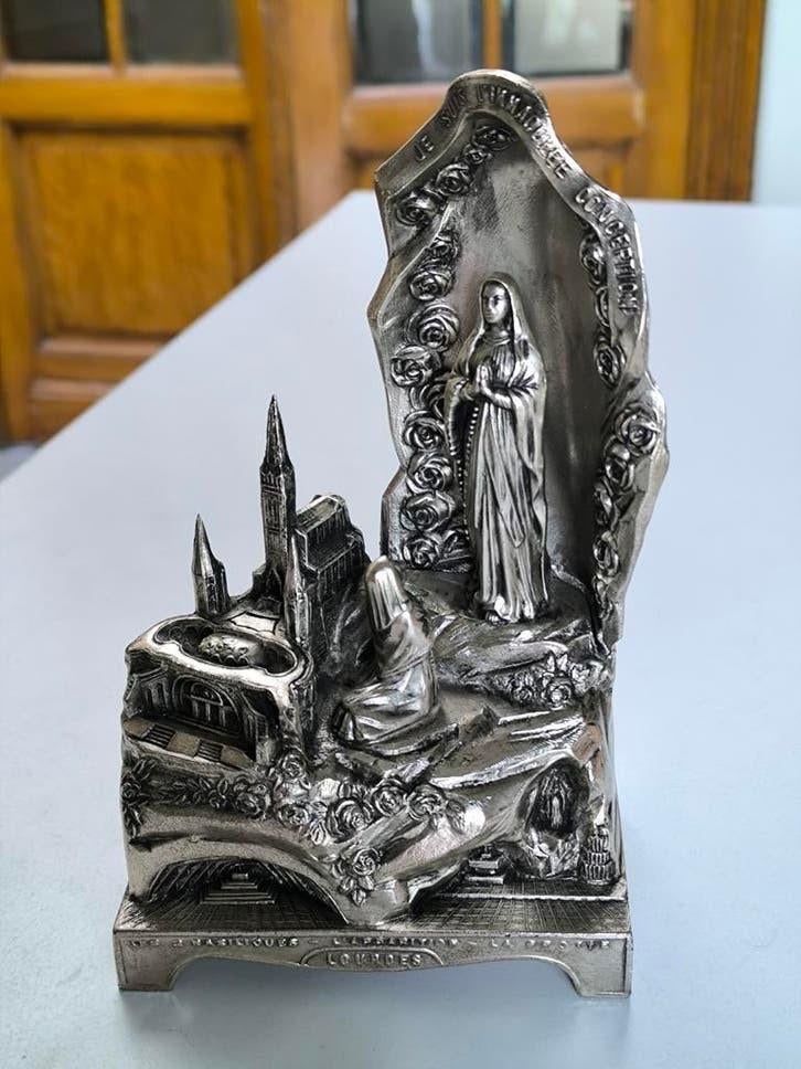 'Tinnen' muziekdoos Lourdes, Ophalen of Verzenden