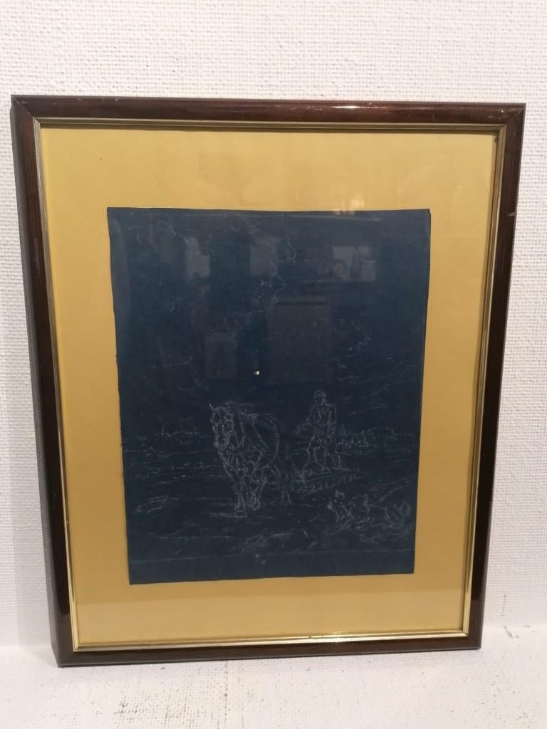 Eugène Verboeckhoven (1798/99-1881) Grote Originele tekening, Ophalen