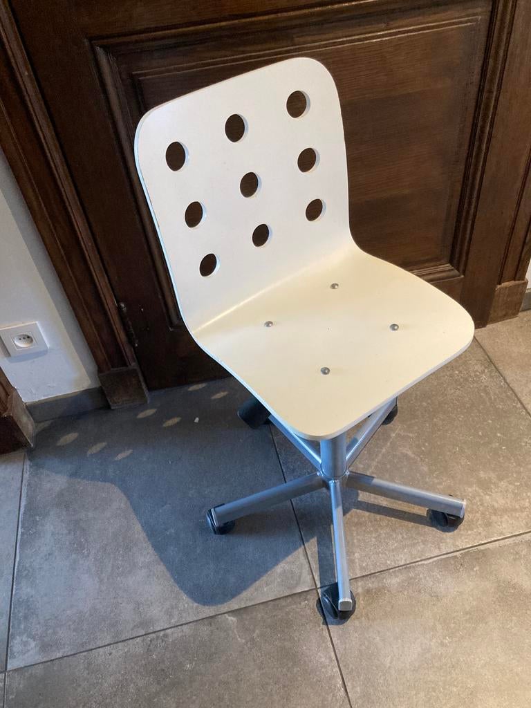 Ikea Bureaustoel kind, Ophalen, Gebruikt, Wit, Bureaustoel