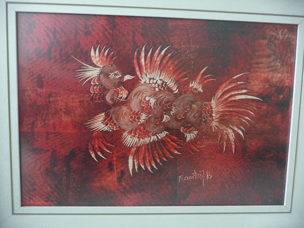 KADER SCHILDERIJ, Huis en Inrichting, Woonaccessoires | Lijsten, Ophalen, Zo goed als nieuw, Hout