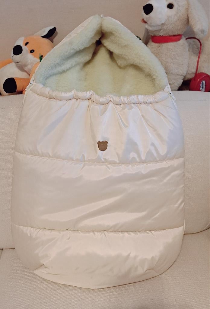 Voetenzak voor baby , wol, kleur beige, Ophalen of Verzenden, Nieuw