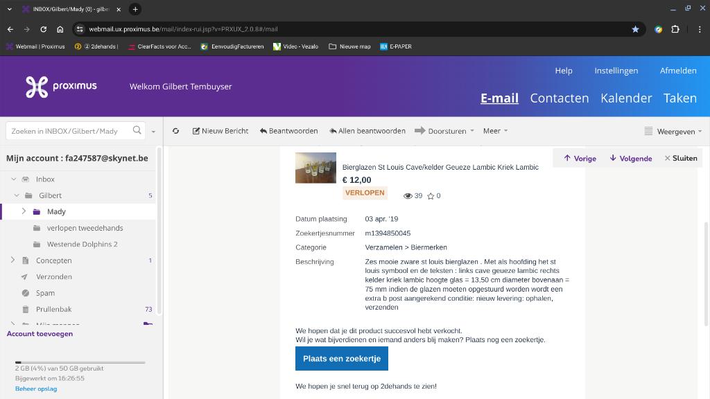 Verres à bière spéciaux St Louis avec, Enlèvement ou Envoi, Neuf, Verre ou Verres, Autres marques
