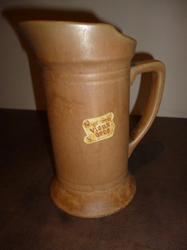Ancien pichet à eau céramique Vieux Grès RHODACERAM cruche, Antiquités & Art, Enlèvement ou Envoi