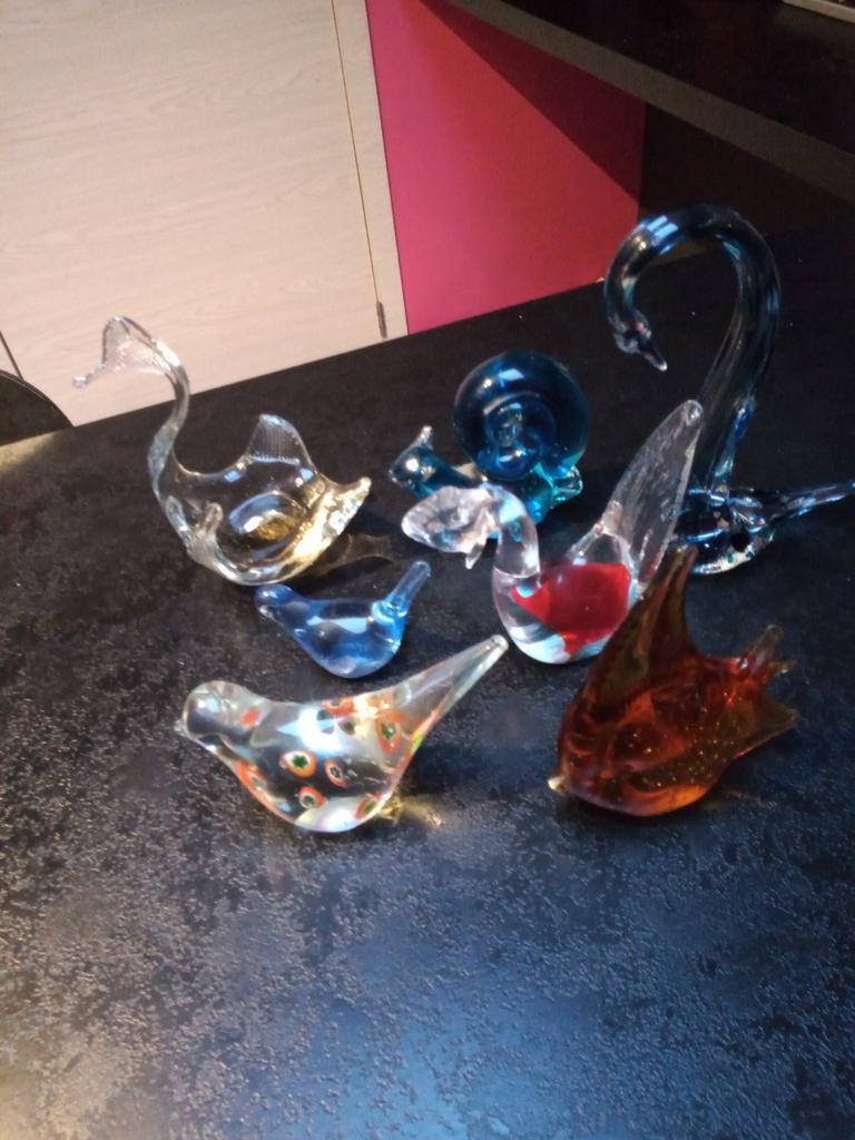 Divers presse papier animaux en verre coloré, Antiquités & Art, Enlèvement ou Envoi