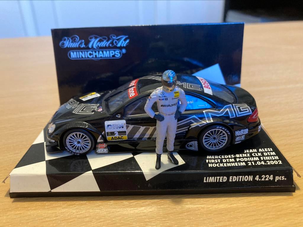 Mercedes CLK AMG 2002 J. Alesi Minichamps 1:43, Ophalen of Verzenden, Zo goed als nieuw