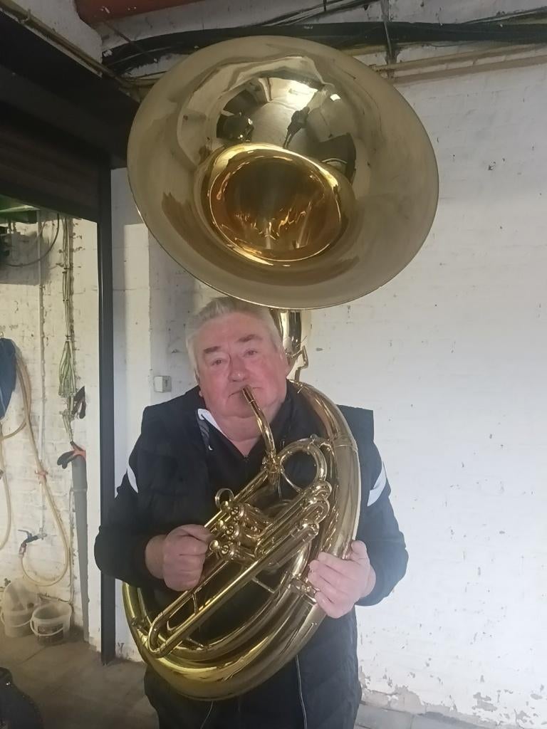 LEGENDE VAN DE SOUSAFOONKONING., Muziek en Instrumenten, Blaasinstrumenten | Tuba's, Ophalen, Zo goed als nieuw, Tuba in si bemol