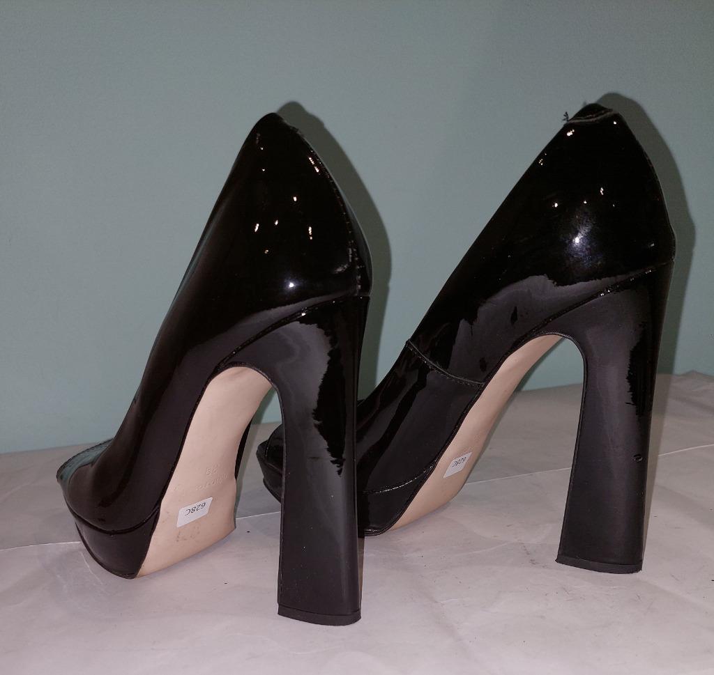 628C* Gino ROSSI prachtige zwarte pumps (39), Kleding | Dames, Schoenen, Gedragen, Pumps, Zwart, Verzenden