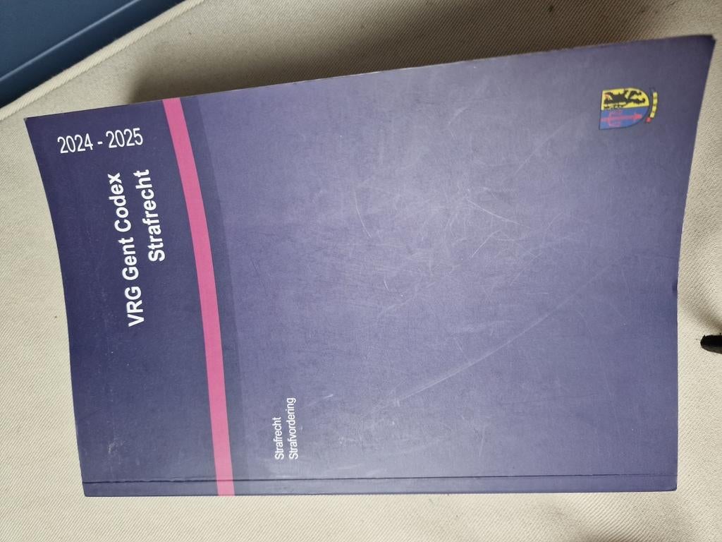 VRG Gent Codex Strafrecht, Ophalen of Verzenden, Zo goed als nieuw