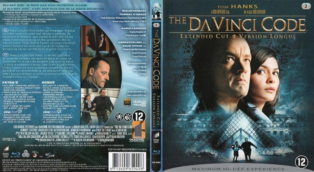 the da vinci code (blu-ray + blu-ray bonus) neuf, Enlèvement ou Envoi, Comme neuf, Thrillers et Policier