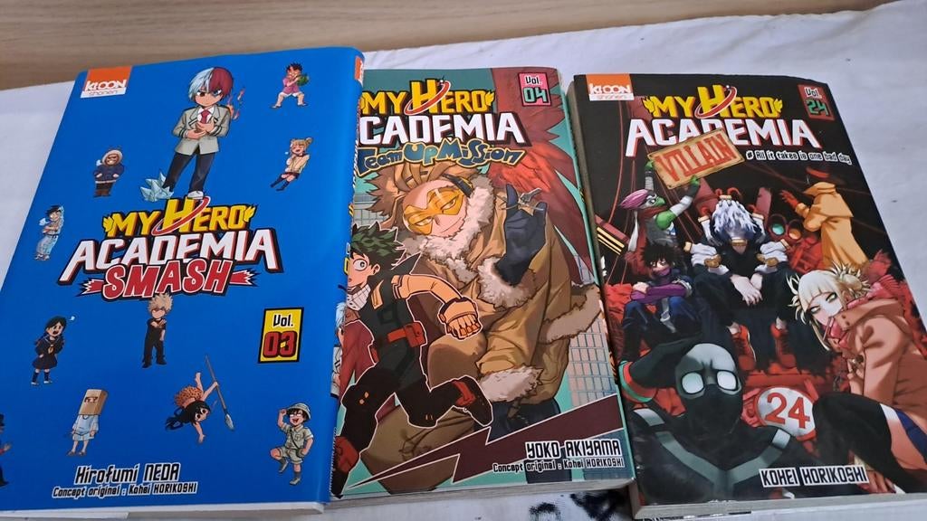 Manga My Hero academia 3,4,24, Livres, Enlèvement, Comme neuf