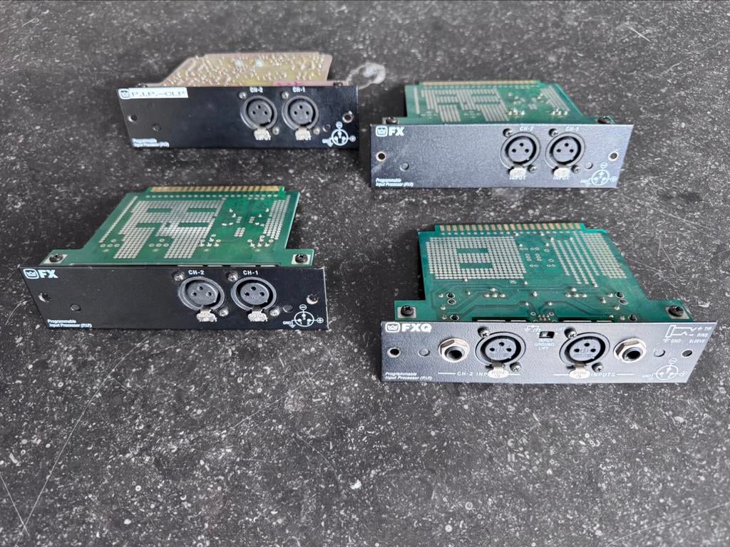 Crown-Amcron Sono-versterkerkaarten (P.I.P. CLP + FXQ + FX), Ophalen of Verzenden, Zo goed als nieuw, P.A.