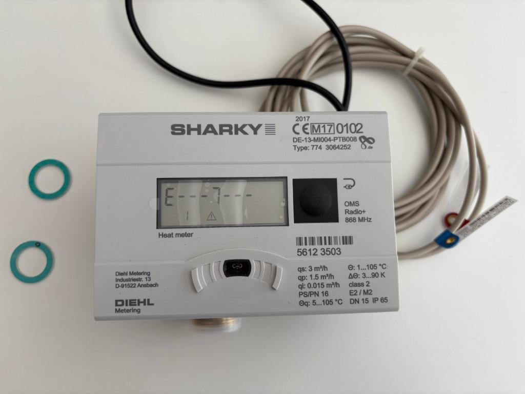 Compteur d'énergie à ultrasons SHARKY neuf, Enlèvement