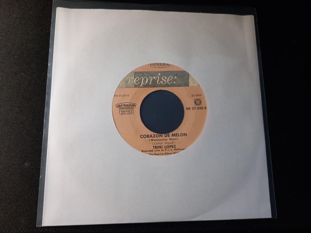 Trini Lopez - Corazon De Melon '7 Popcorn latino, Latino et Salsa, Enlèvement ou Envoi, Single, Utilisé