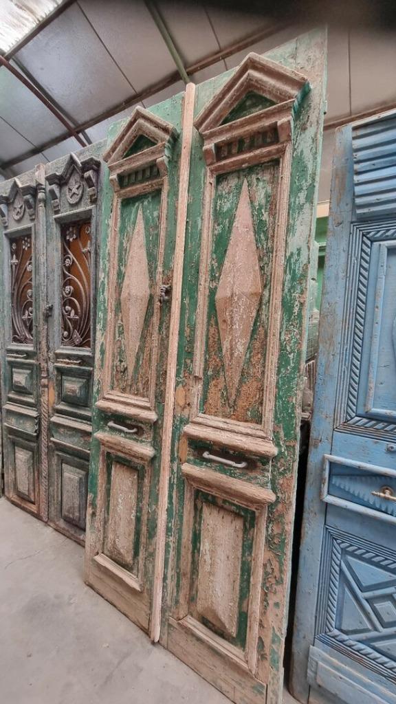 ANTIEKE DUBBELE DEUR 120X274 CM, Enlèvement ou Envoi