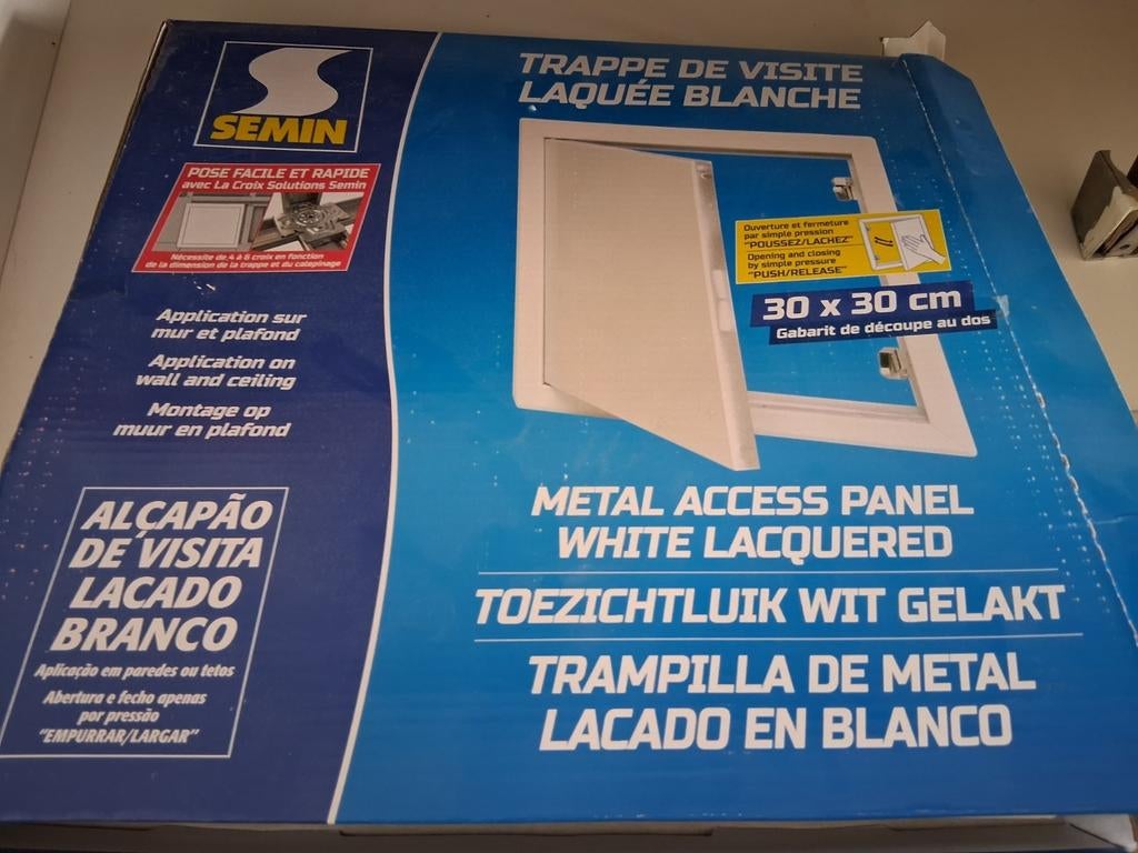 Trappe de visite laquée blanche 30x30, Bricolage & Construction, Enlèvement, Neuf