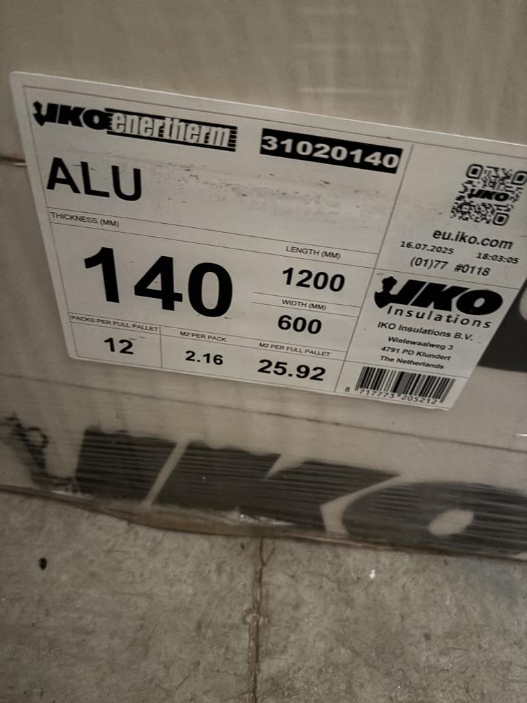 isolatie, Doe-het-zelf en Bouw, Ophalen, Dakisolatie, 12 cm of meer, Nieuw