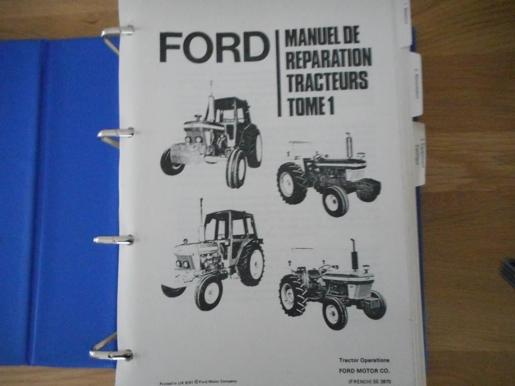 Livres d'atelier pour tracteur Ford, Articles professionnels, Enlèvement, Neuf, Ford