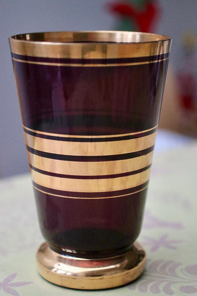 Rupel Boom paarse aubergine paarse vintage art deco vaas, Ophalen of Verzenden