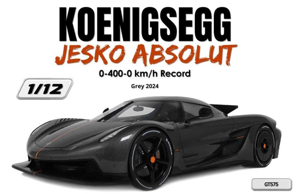 Record Koenigsegg Jesko Absolut 0-400-0 KM/H GT Spirit 2024, Enlèvement ou Envoi, Neuf, Voiture, Autres marques