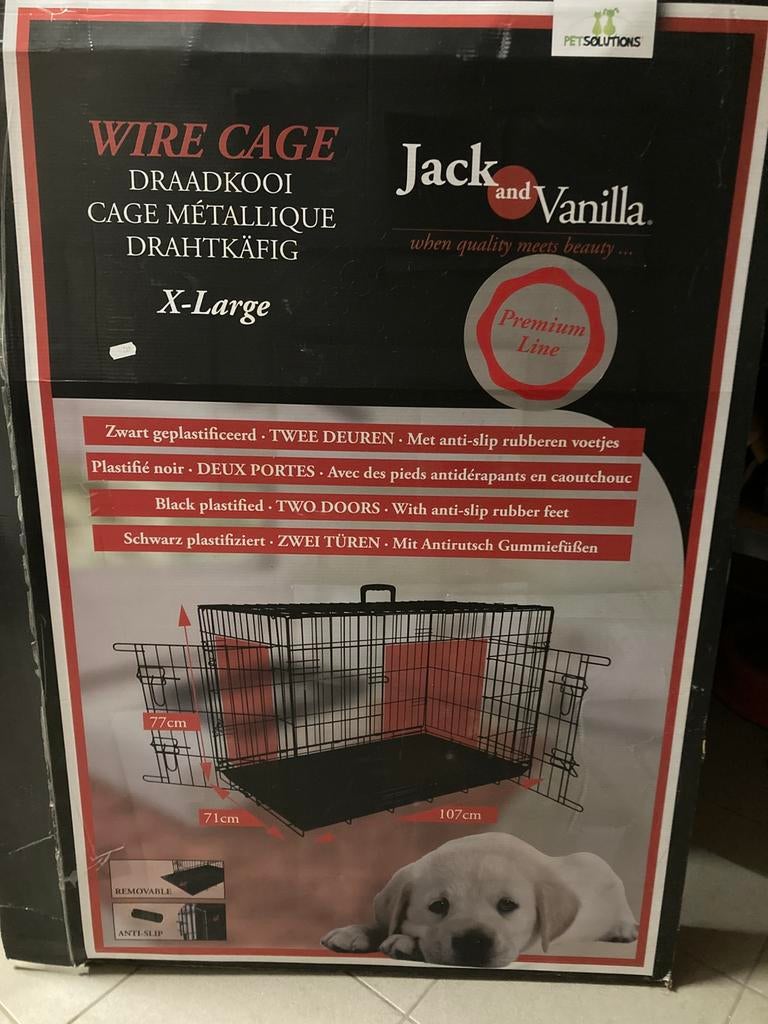 Xl hondenbench, Animaux & Accessoires, Caisses pour chiens, Neuf, Enlèvement