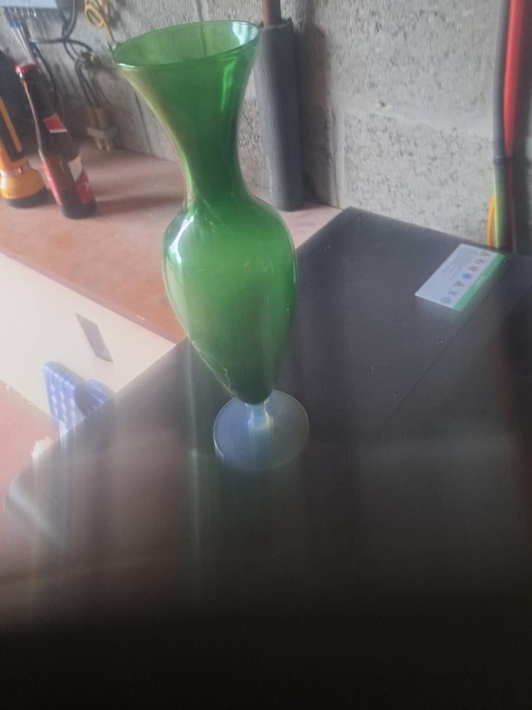 Vase vert, Maison & Meubles, Enlèvement, Comme neuf, Vert