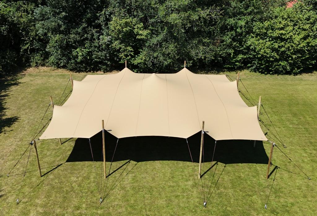 Te koop: Stretchtent 10,0 x10,0 (nieuw, 720gr/m2), Tuin en Terras, Partytenten, Nieuw, Overige typen, 2 meter of meer, 8 meter of meer