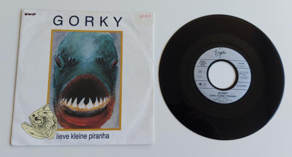 Belpop: Gorky: 'Lieve Kleine Piranha' (single), Gebruikt, 7 inch, Single, Ophalen of Verzenden