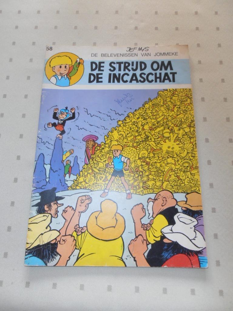 Strip Jommeke zwart/witte druk, Enlèvement