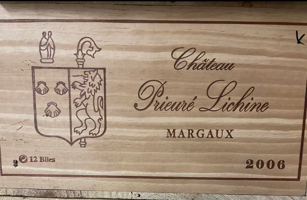 Prieuré Lichine 2006 OWC 12, Ophalen, Frankrijk, Zo goed als nieuw, Rode wijn