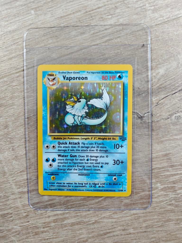 Pokémon Vaporeon Holo Jungle WOTC, Enlèvement ou Envoi, Neuf, Cartes en vrac, Foil