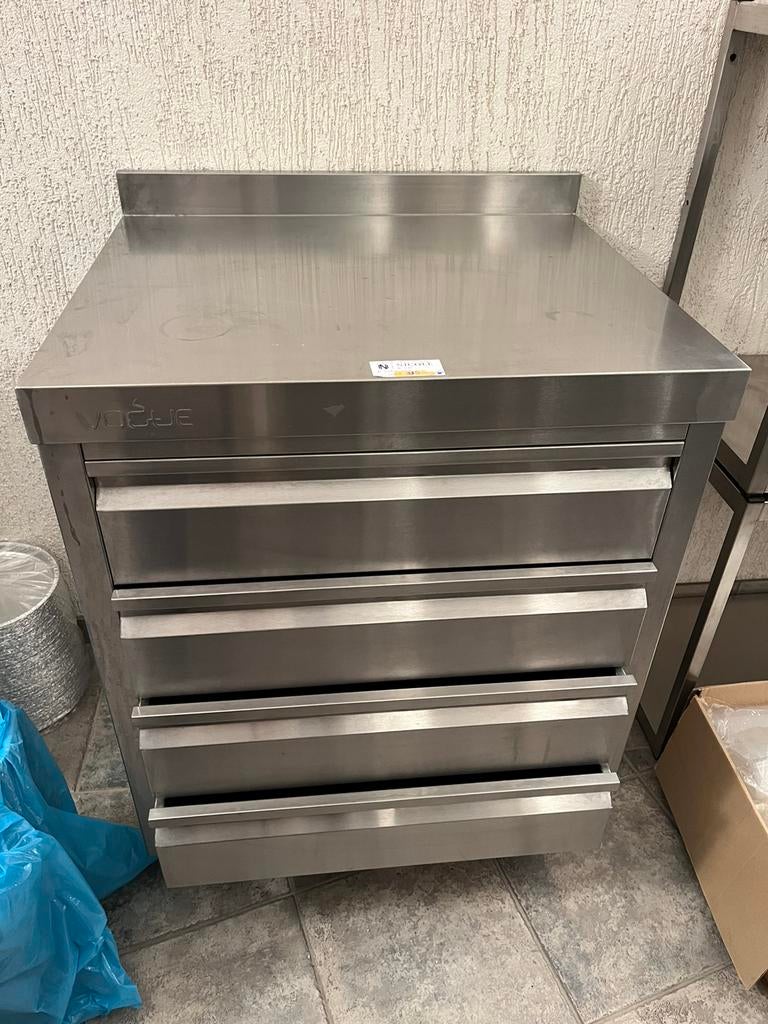 rvs inox unox kast met schuiven, schuifdeuren//inclusief btw, Ophalen, Gebruikt, Nicole & Co, Nicole-co@outlook.com